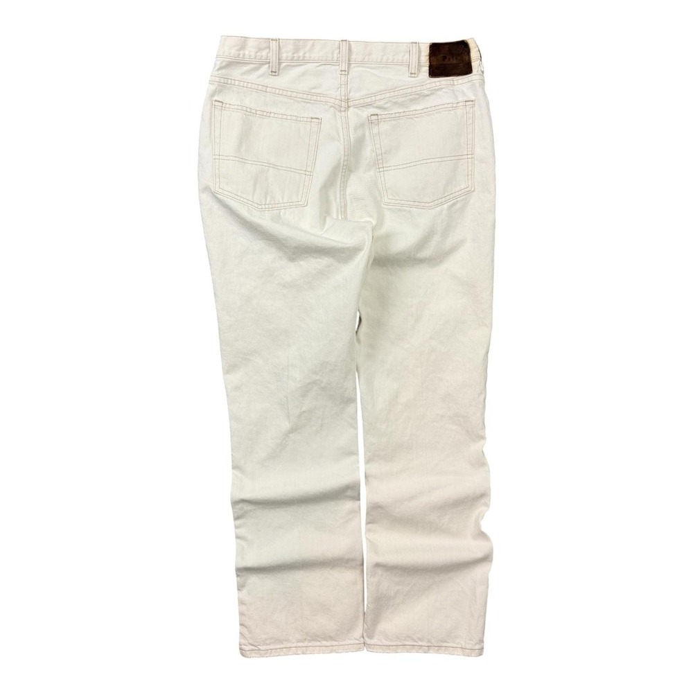 Polo Ralph Lauren Jeans Mens 36x32 White Denim Straight Leg Regular Fit Pants